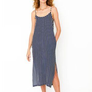 KULE SILK CAPRI NAVY/CREAM Small Dress